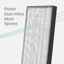 Component 4 is a TrueHEPA H13 filter which captures 99.95% of particles from the filtered air